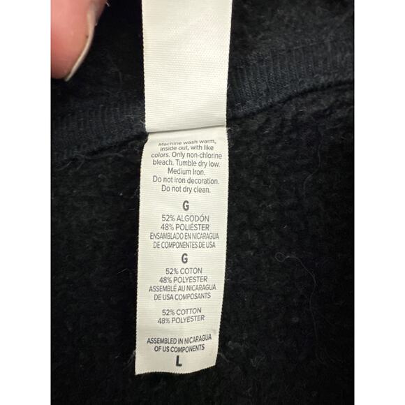 Canvas Black Hoodie Bummz Cafe Myrtle Beach SC Large Pre-owned‎ - Picture 4 of 6